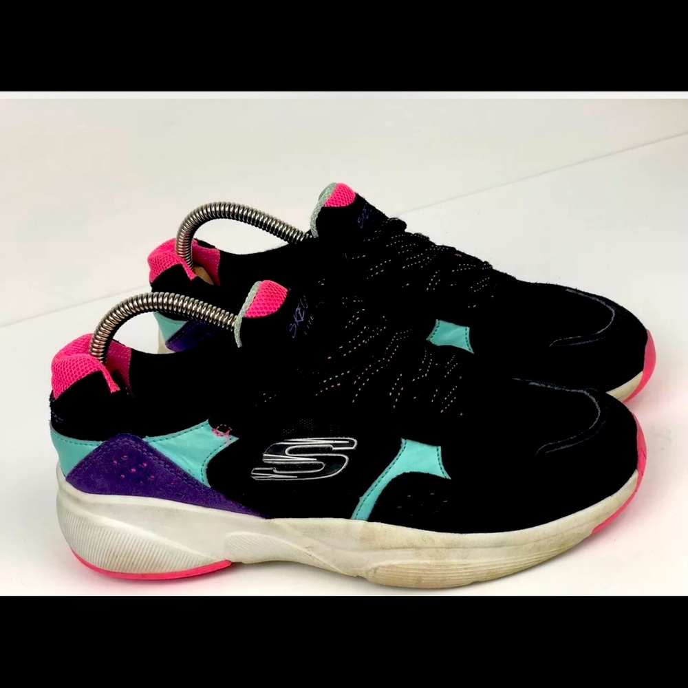 Skechers Meridianno No Worries Shoes Black Size 9.5 Lite Weight Sneakers 13020